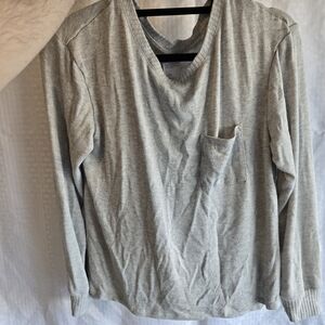 Stars Above Light Gray Knit Top